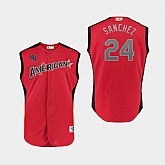 Youth American League 24 Gary Sanchez Red 2019 MLB All Star Game Player Jersey Dzhi,baseball caps,new era cap wholesale,wholesale hats